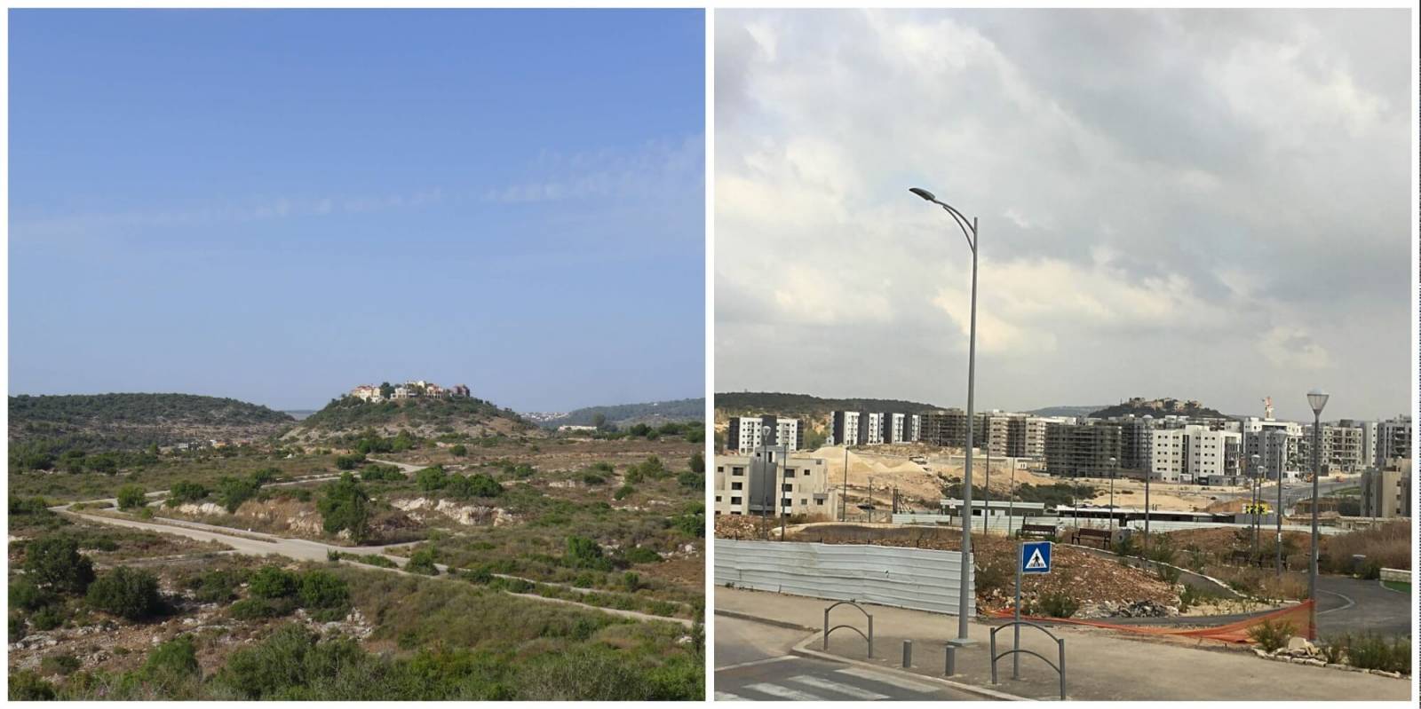 שכונת אבני חן 2013 ו-2017
