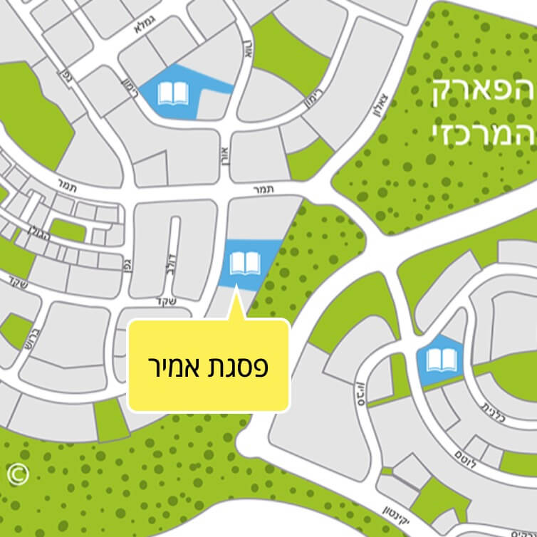 מיקום תיכון פסגת אמיר במפת חריש