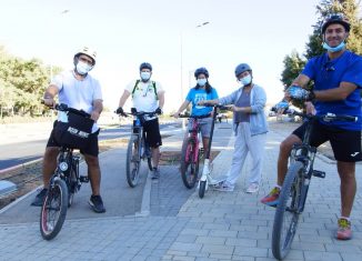 איציק לב, יניב הכהן, מיכל אגמון, ענבל גולדשטיין,ינון בירן, אופניים בחריש חריש בשביל האופניים