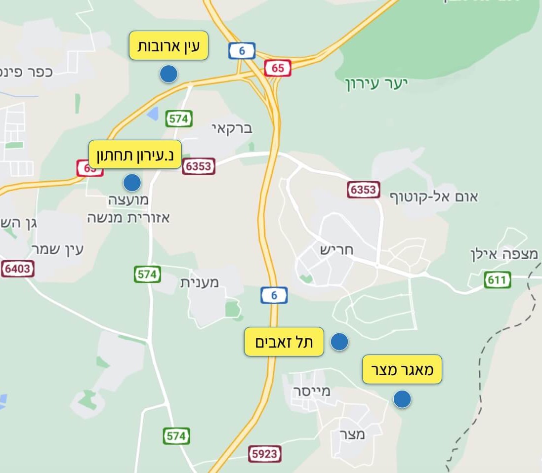 4 מסלולי טיול סביב חריש