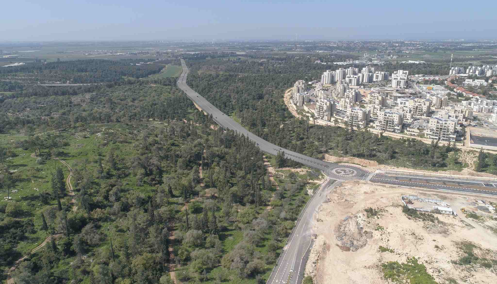 הדמיית כביש 611 בחיבור לשד' האחווה הדמייה: נתיבי ישראל