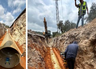 שפכים זיהום ביוב נחל נרבתה צילומים: תאגיד מי עירון, מעוז לואנץ