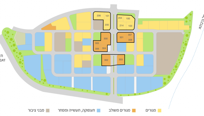 מפת מתחמי מכרז חריש דרום אוגוסט 2025