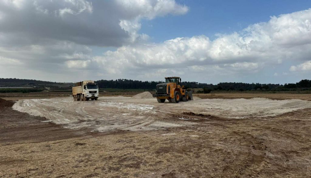 תחילת עבודות בחריש דרום ספטמבר 2025 צילום: עיריית חריש