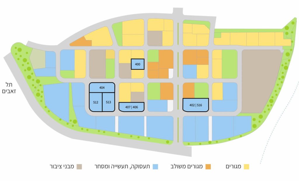מפת מתחמי מכרז חריש דרום - 2026