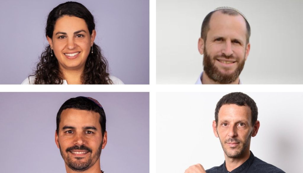 למעלה מימין: האופוזיציה החדשה; שלמה קליין, טל לוי, נתנאל שטרית ושני גרינברג
