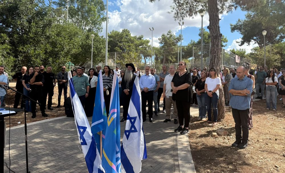 טקס זיכרון לחללי ה-7 באוקטובר. צילום דוברות עיריית חריש